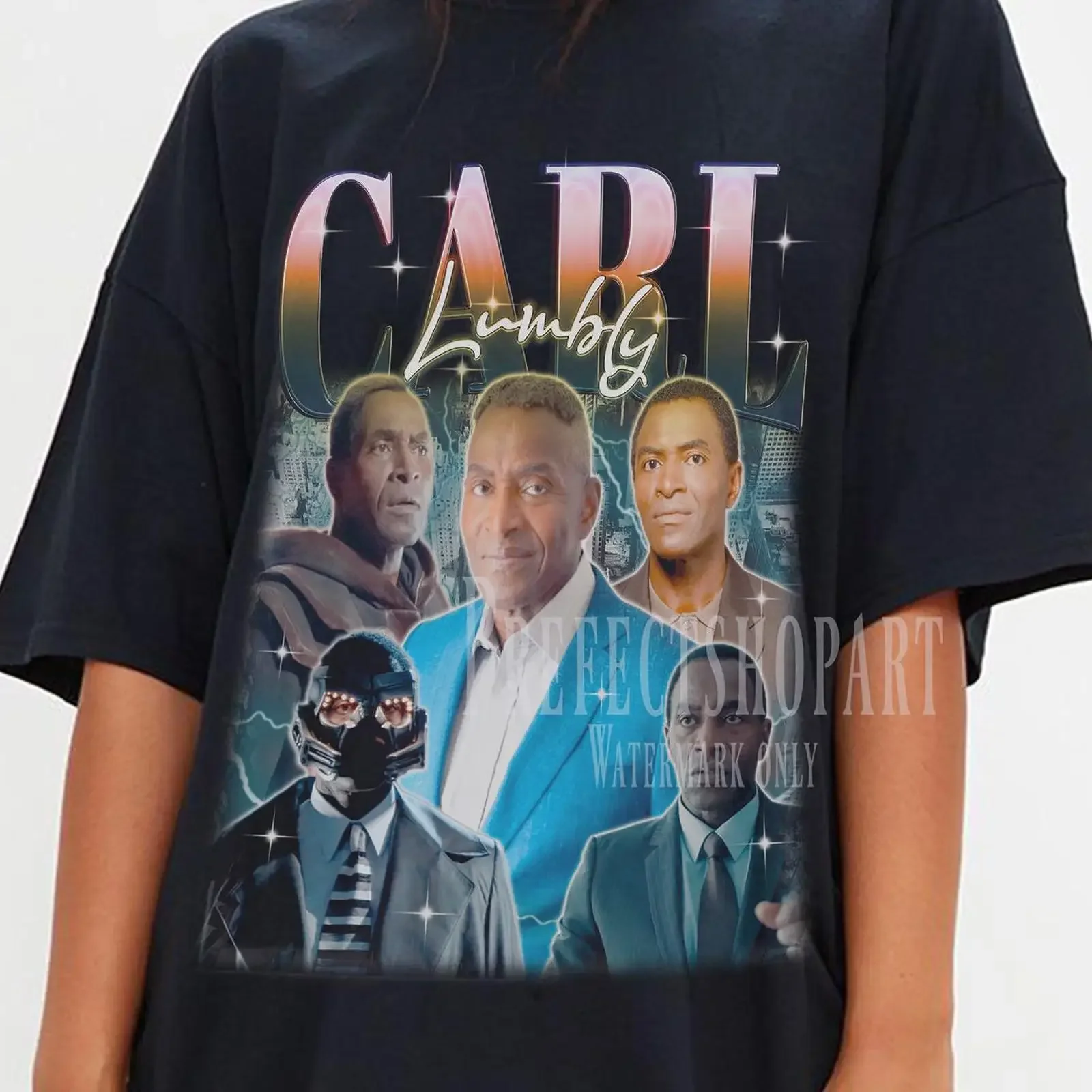 Vintage Carl Lumbly Homage T Shirt Retro 90s Bootleg Actor Casual Fans Merch vintage Washed streetwear Versatile fashion
