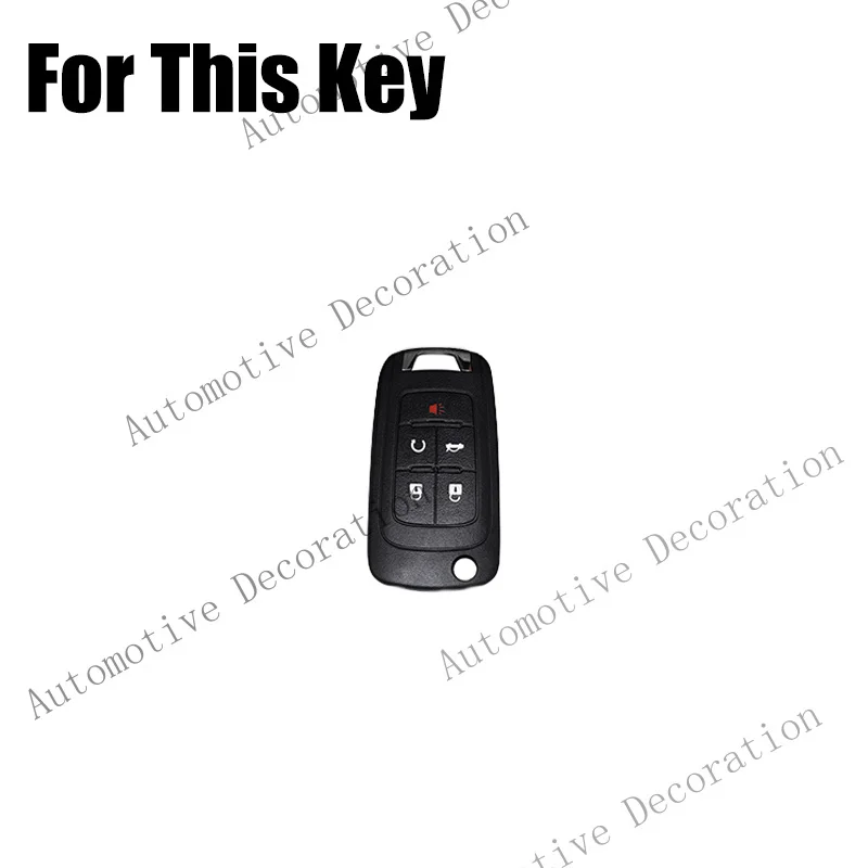 Z+ Zinc Alloy Silicone Car Key Fob Case Cover For Chevrolet Camaro For Buick Verano