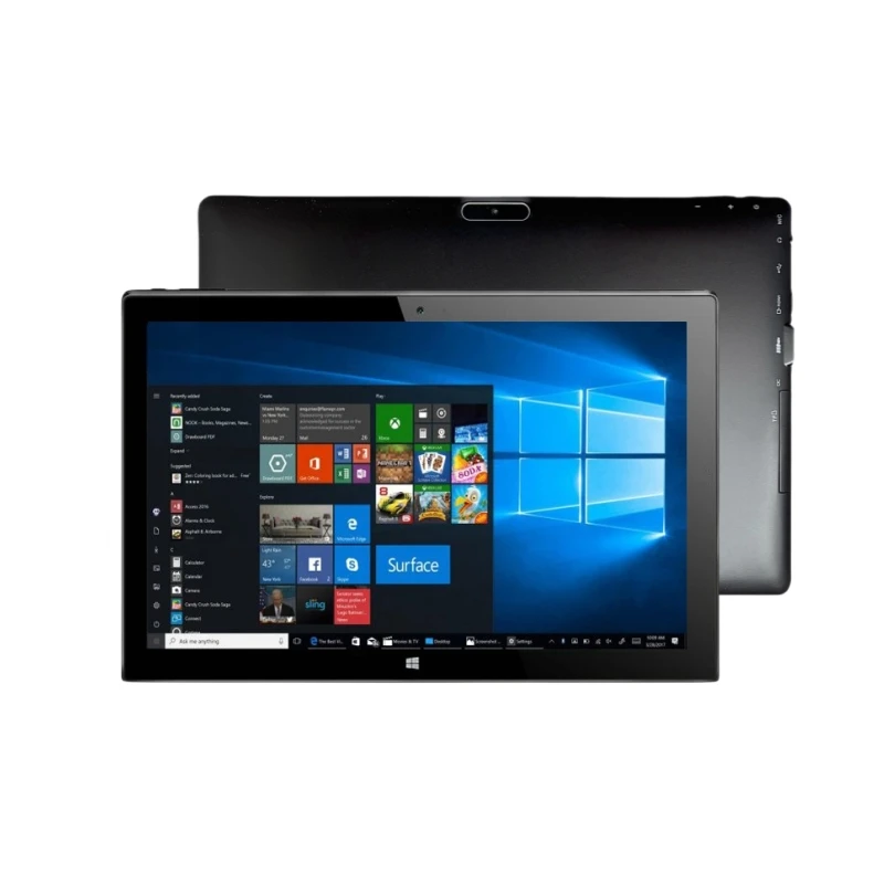 4GB DDR RAM 32GB ROM 10.1 "Windows 10 الكمبيوتر اللوحي 64bit Intel Celeron N4000 CPU WIFI Bluetooth 4.0 كاميرا مزدوجة 1 * USB 3.0 HDMI