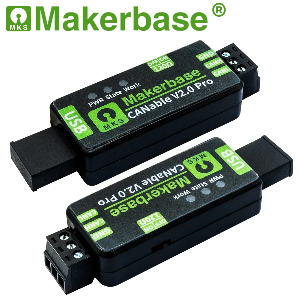 Makerbase CANable 2.0 USB-zu-CAN-Adapter-Analysator CANFD slcan SocketCAN CANdleLight-Klipper