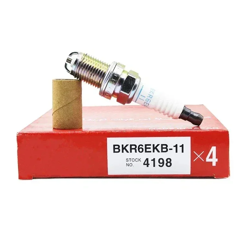 4/6pcs BKR6EKB-11 4198 New Iridium Spark Plug For Toyota Honda Opel Nissan Ford Peugeot BKR6EKB11 High Quality Car Accessories