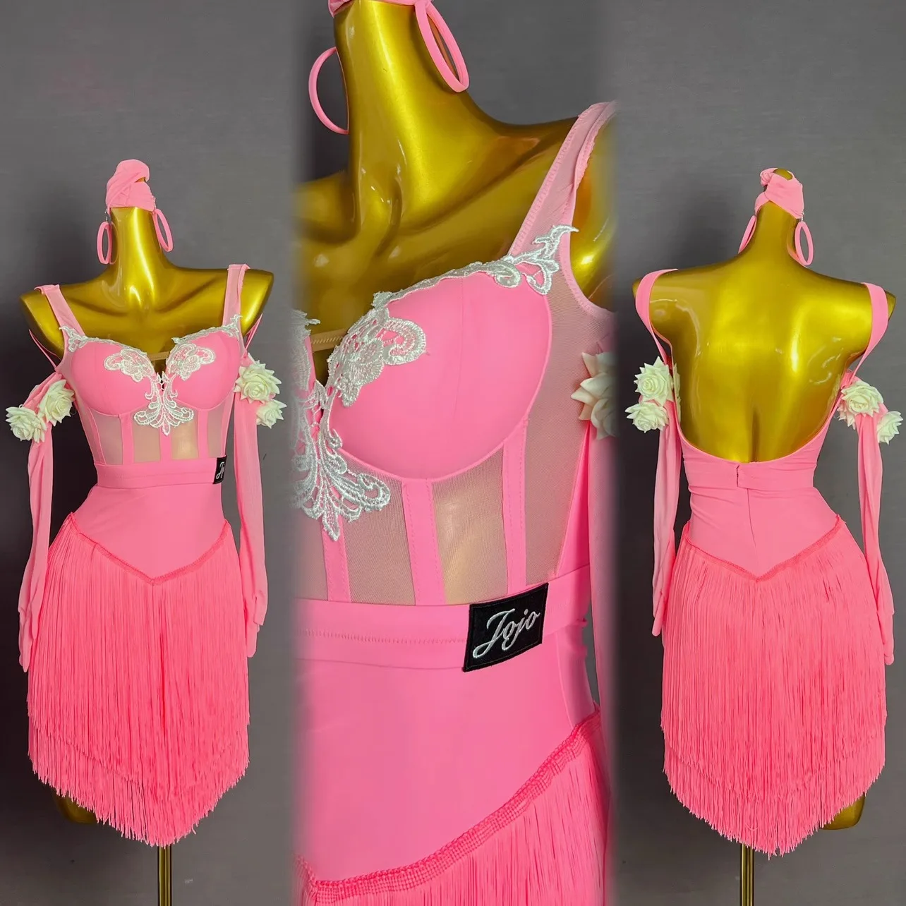 

Высококачественное сексуальное платье для взрослых для латинских танцев с бриллиантами, юбка с кисточками, платье для выступлений самбы