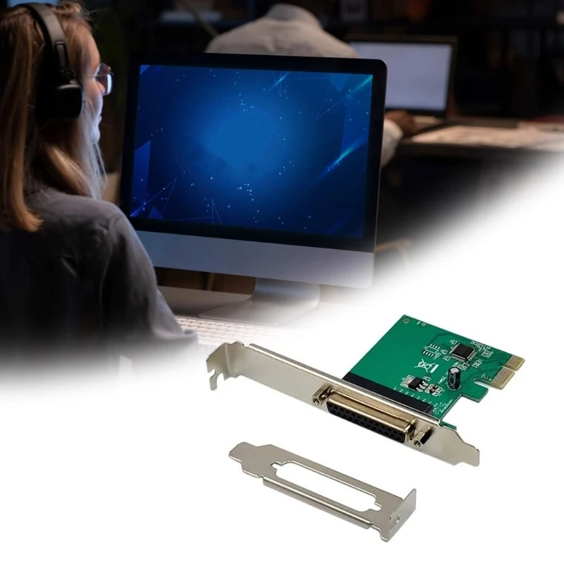 PCIE에서 병렬 포트 카드 데이터 전송 PCIE에서 DB25 프린터 어댑터 최고의 판매