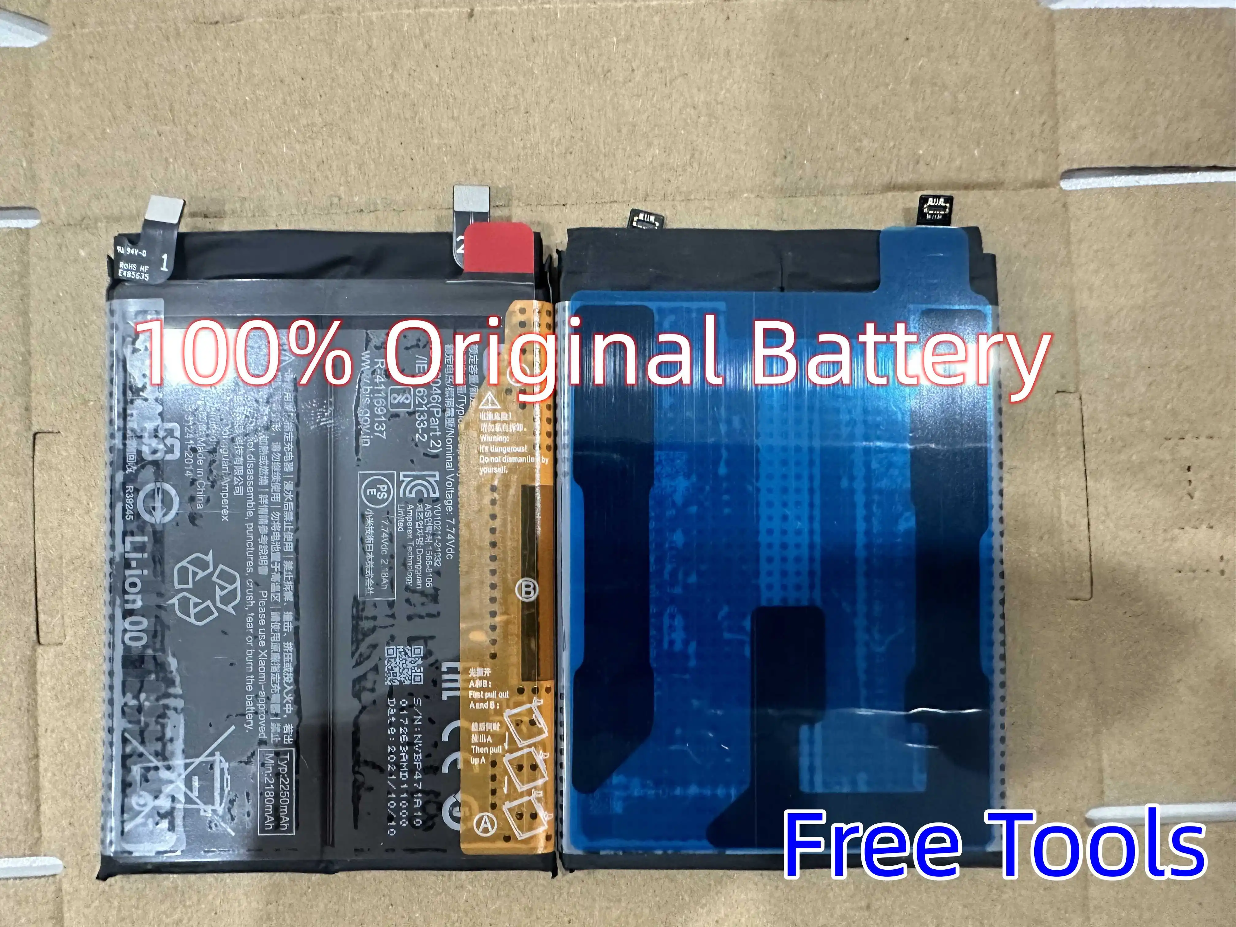 

Новый аккумулятор 4500 мАч BP47 Аккумулятор для Redmi Note 11 Pro + 11 Pro Plus BP47 Мобильный телефон батареи + Инструменты
