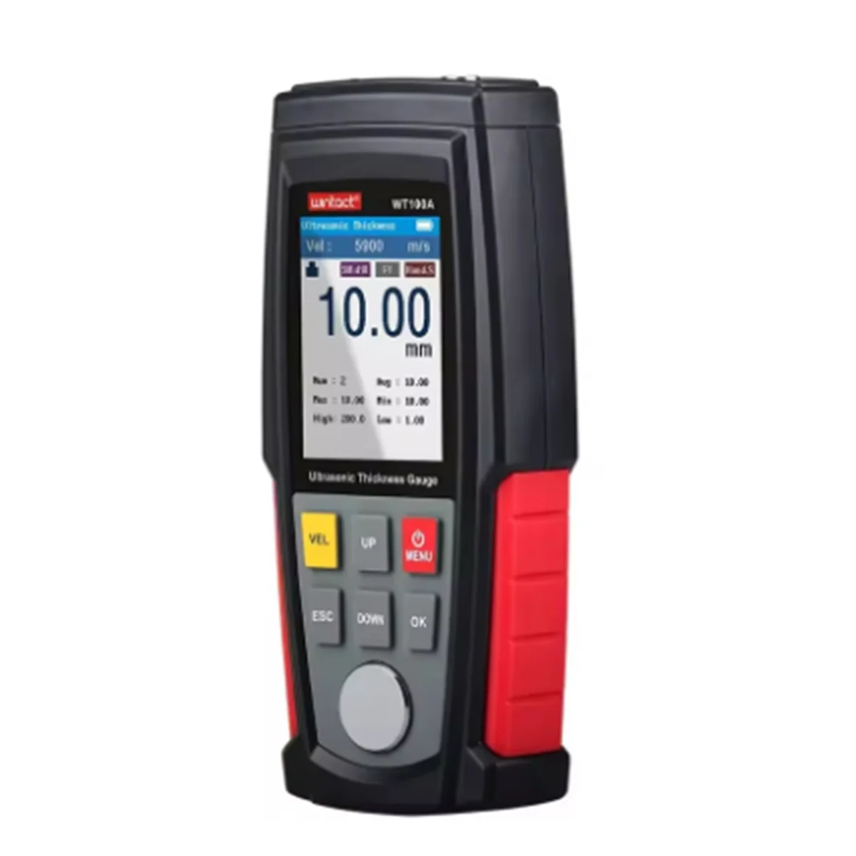 

A002 Ultrasonic Thickness Gauge Meter Tester Steel Plate Glass Plastic Ceramic Thickness Meter Rechargeable Battery