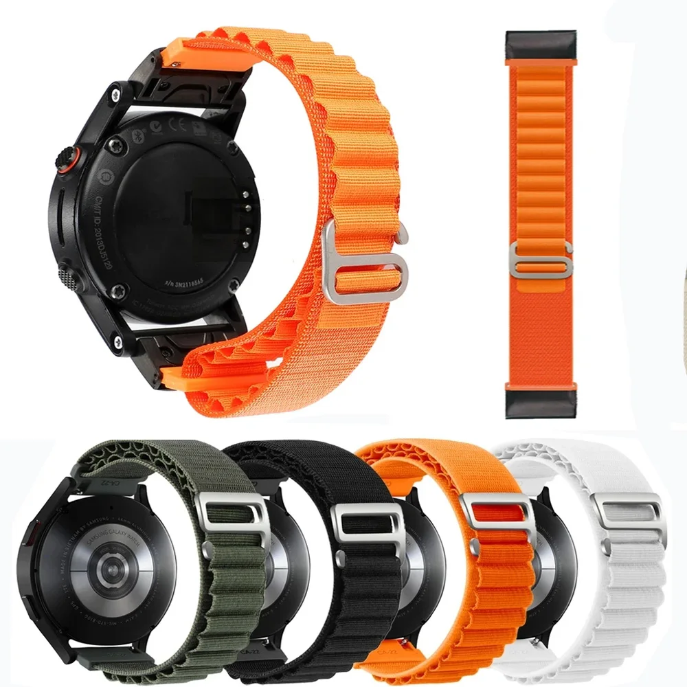 

QuickFit 26mm Nylon Band For Garmin Fenix 7X 6X Pro 5X Plus Tactix7 Smart Watch Bracelet Fenix 3 3HR D2 Strap Wristbands Correa