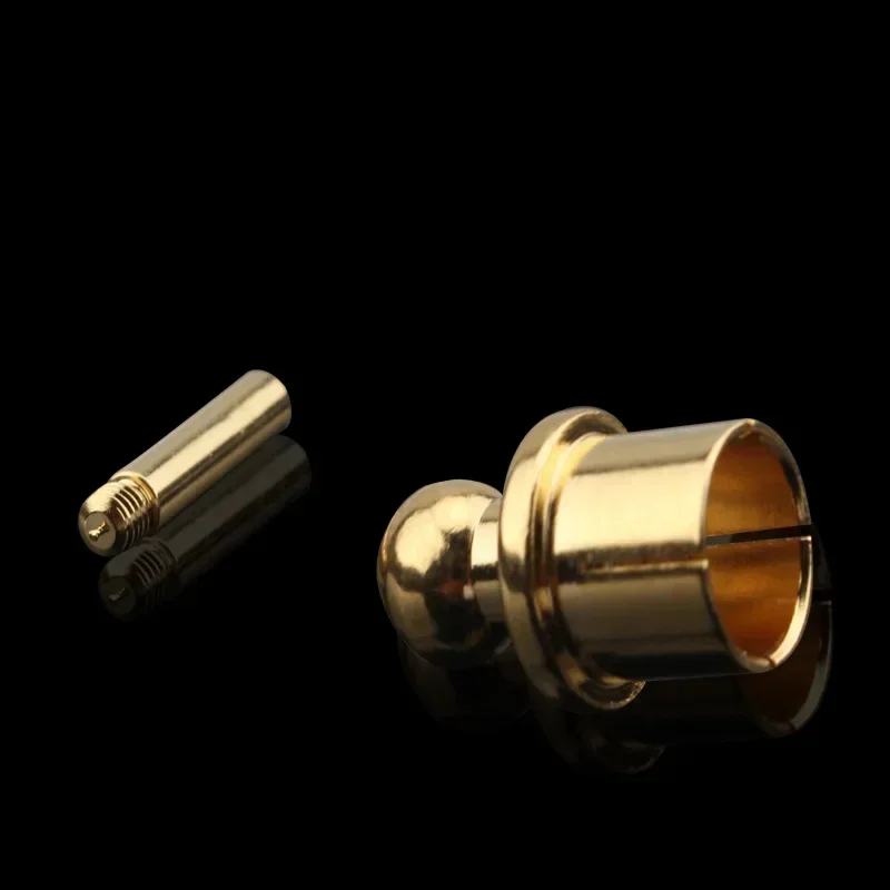 RCA Cap Protector Dust Proof Brass Rhodium & Gold Plated Audiophile Shielding Cap RCA Jack Cover Socket