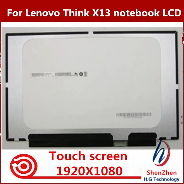 Original 13.3'' FHD For Lenovo Think X13 notebook LCD R133NWF4 R5 B133HAK02.2 NV133FHM-T01 V8.0 touch screen 02HL707 02HL714