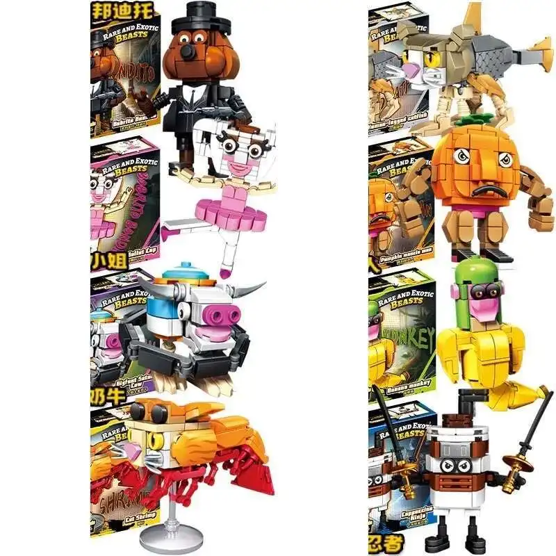 Nouveau Tung Sahur blocs de construction Brainrot Tralalero Tralala briques figurine jouet Boneca Ambalam décor modèle poupée enfants cadeau