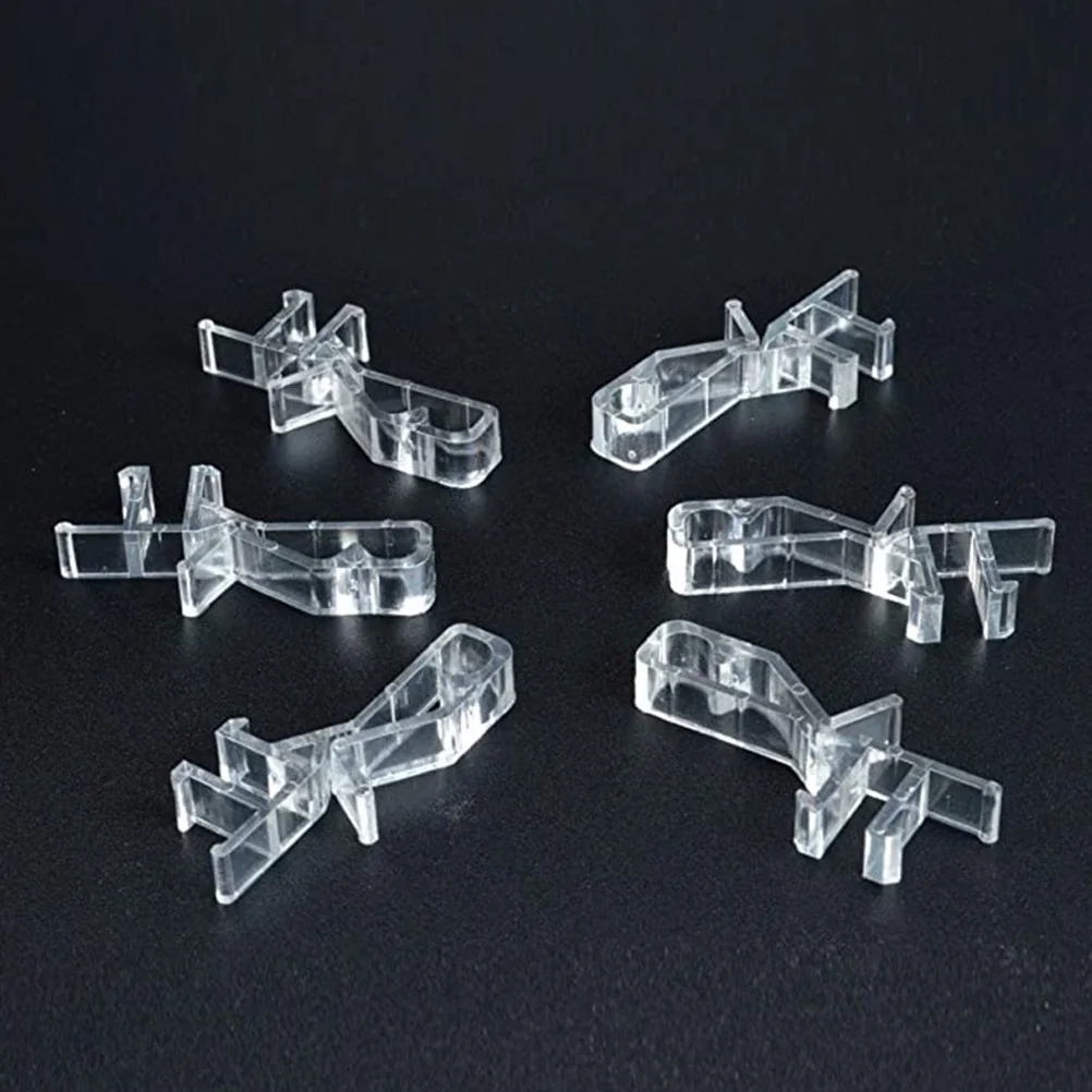 

20Pcs Plastic Blind Clips Valance Clamps Easy Install for Home Office Hotels Furniture Restaurants Valance Clips