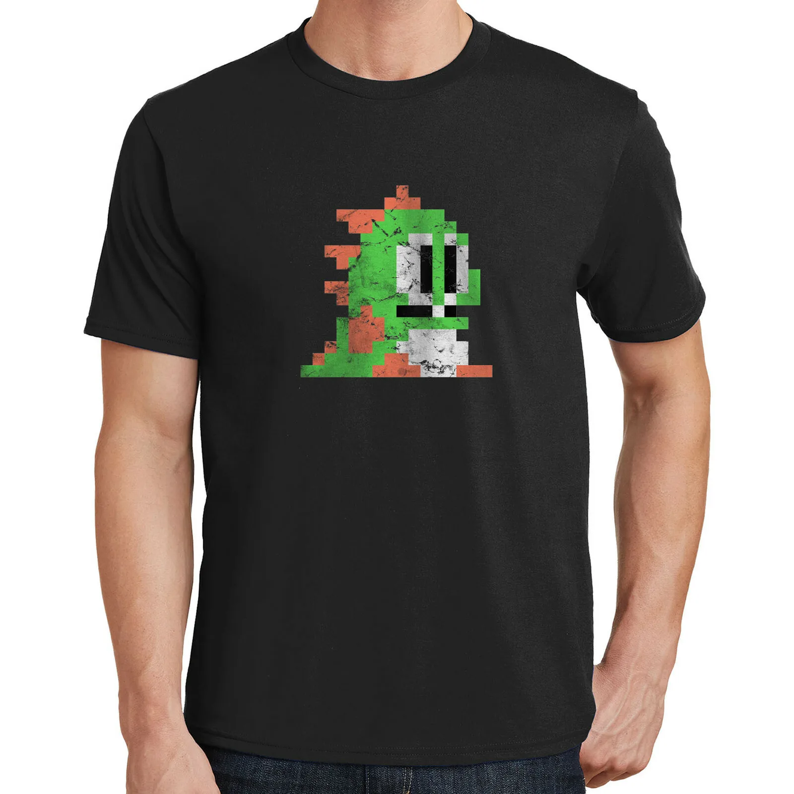

Bubble Bobble Player 1 T-Shirt Video Game 90s Retro Distressed 8-Bit 74 Shirts For Men Men Top Men Top Harajuku A Man's Gift