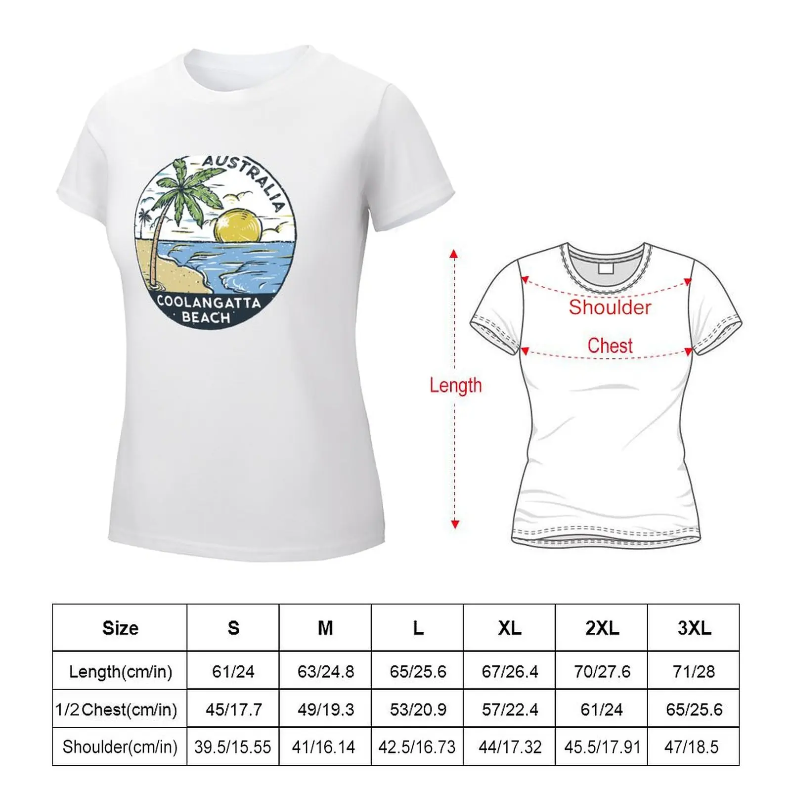 Coolangatta Beach Queensland Australia Vintage T-shirt tees cute clothes hippie clothes black t-shirts for Women