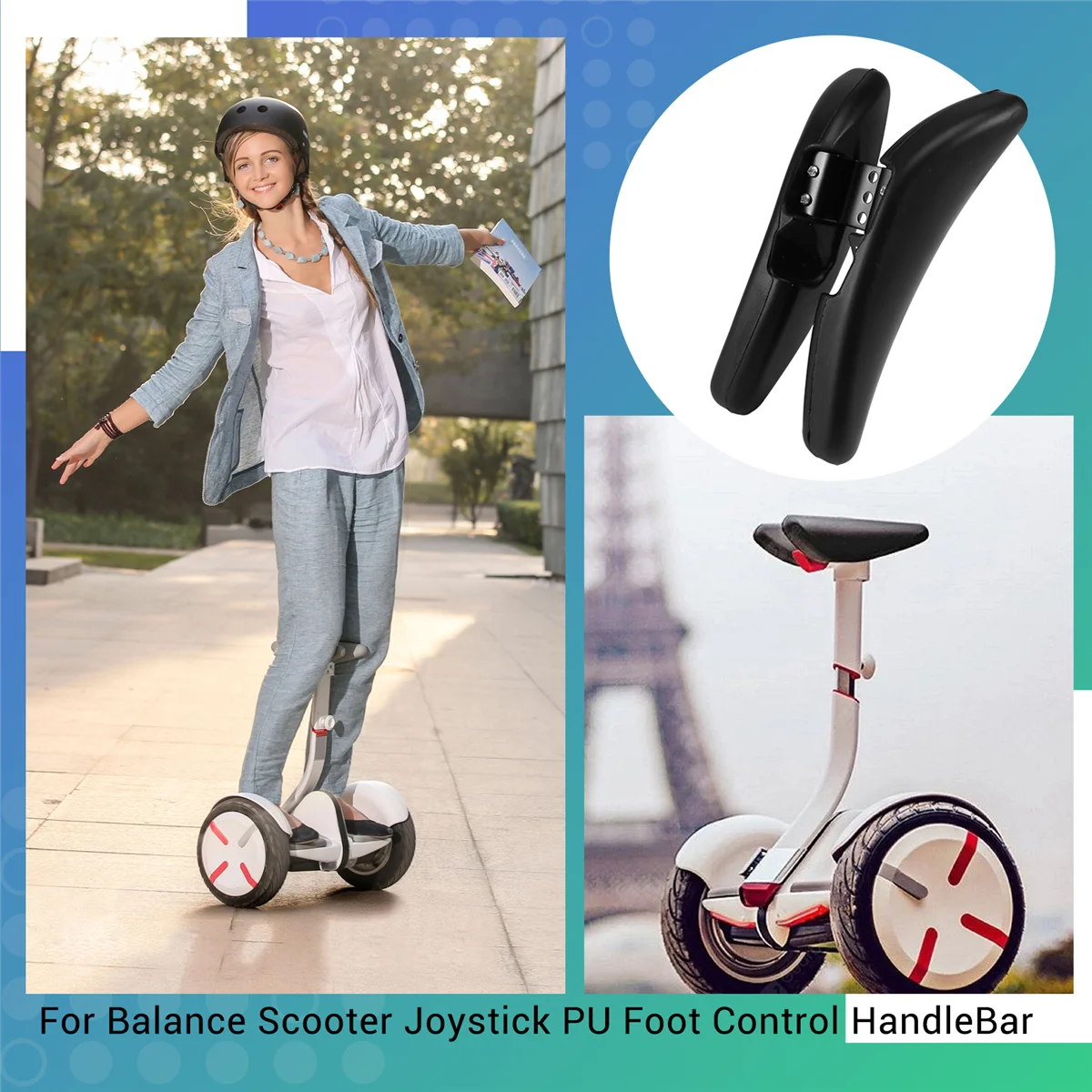 LDHL Per Ninebot Mini Pro Balance Scooter Joystick PU Manubrio PU Pedale di Controllo Manubrio per Xiaomi Mini Balance Scooter