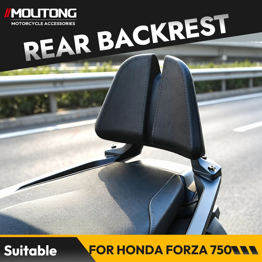 Motorcycle aluminum alloy Rear Passenger Seat Backrest Cushion Back Rest Pad Suitable for HONDA FORZA750 X-ADV750