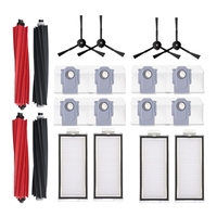 CKFAM-20PCS For Roborock Q5 MAX+ / Q5 Duoroller+ Robot Vacuum Cleaner Accessories Replacement Main Side Brush Filter Dust Bag