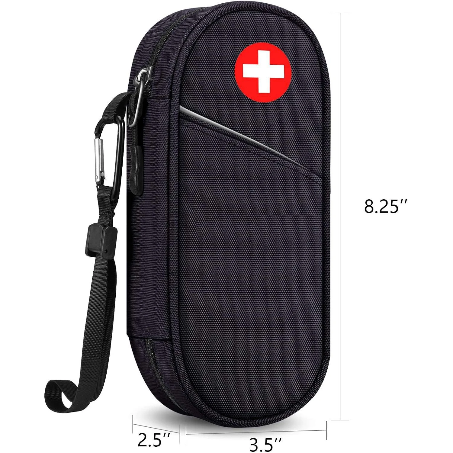 EpiPen Medical Pouch Outdoor Travel Medication Organizer Bag Emergency Medical Carrying Case Hold 2 EpiPens Medical Supply