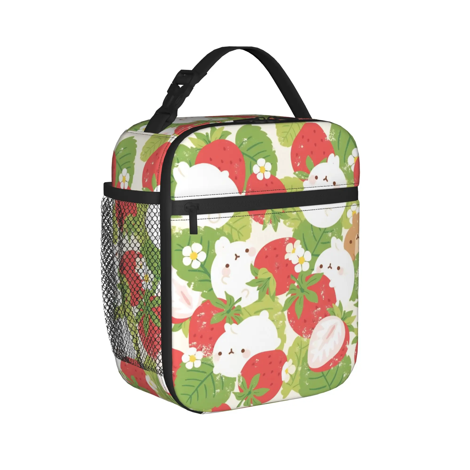 Cartoon M-Molangs Thermal Insulated Lunch Bag for Work  Portable Food Bag Container Cooler Thermal Lunch Boxes