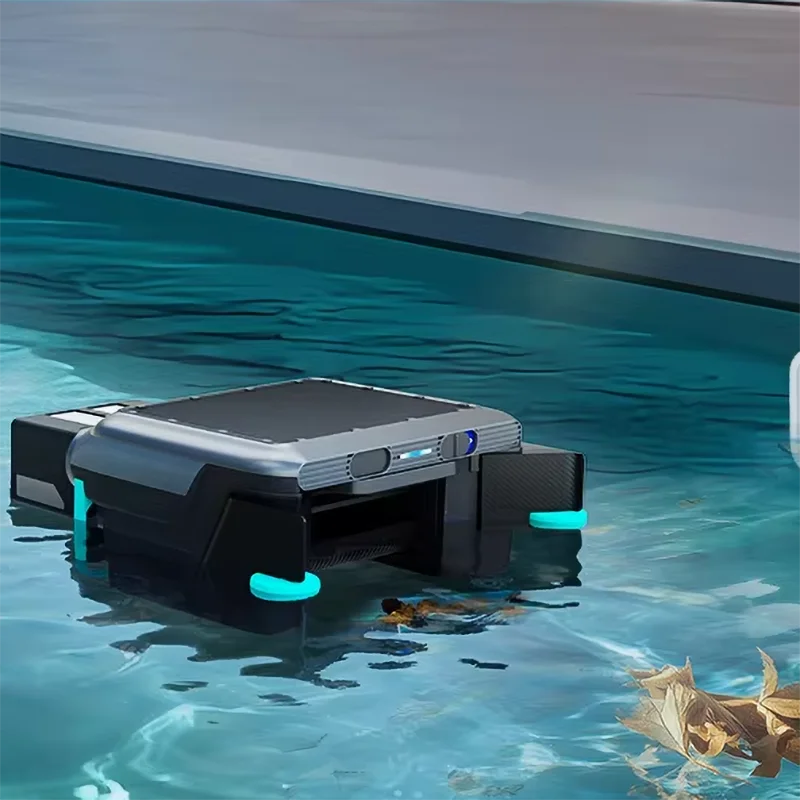 Solar Powered Pool Cleaning Robot, Automatic Smart Floating Vacuum, Surface Cleaner, Robotic Skimmer, Efficient Pool Maintenance