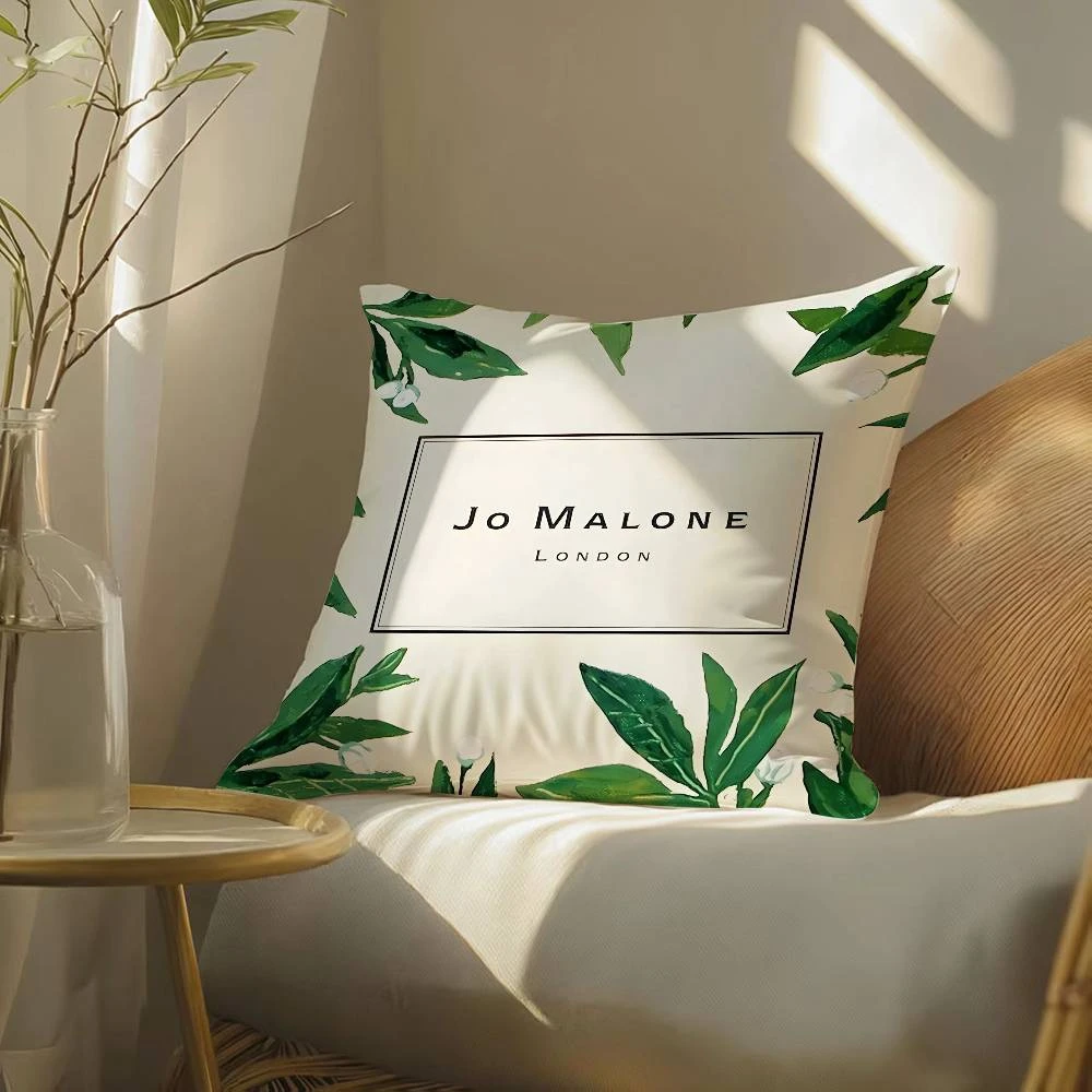 

Luxury Fragrance Jo Malone London-L Pillow Case Silky elegant Comfort Sofa Bed Invisible zipper Beach pillowcase