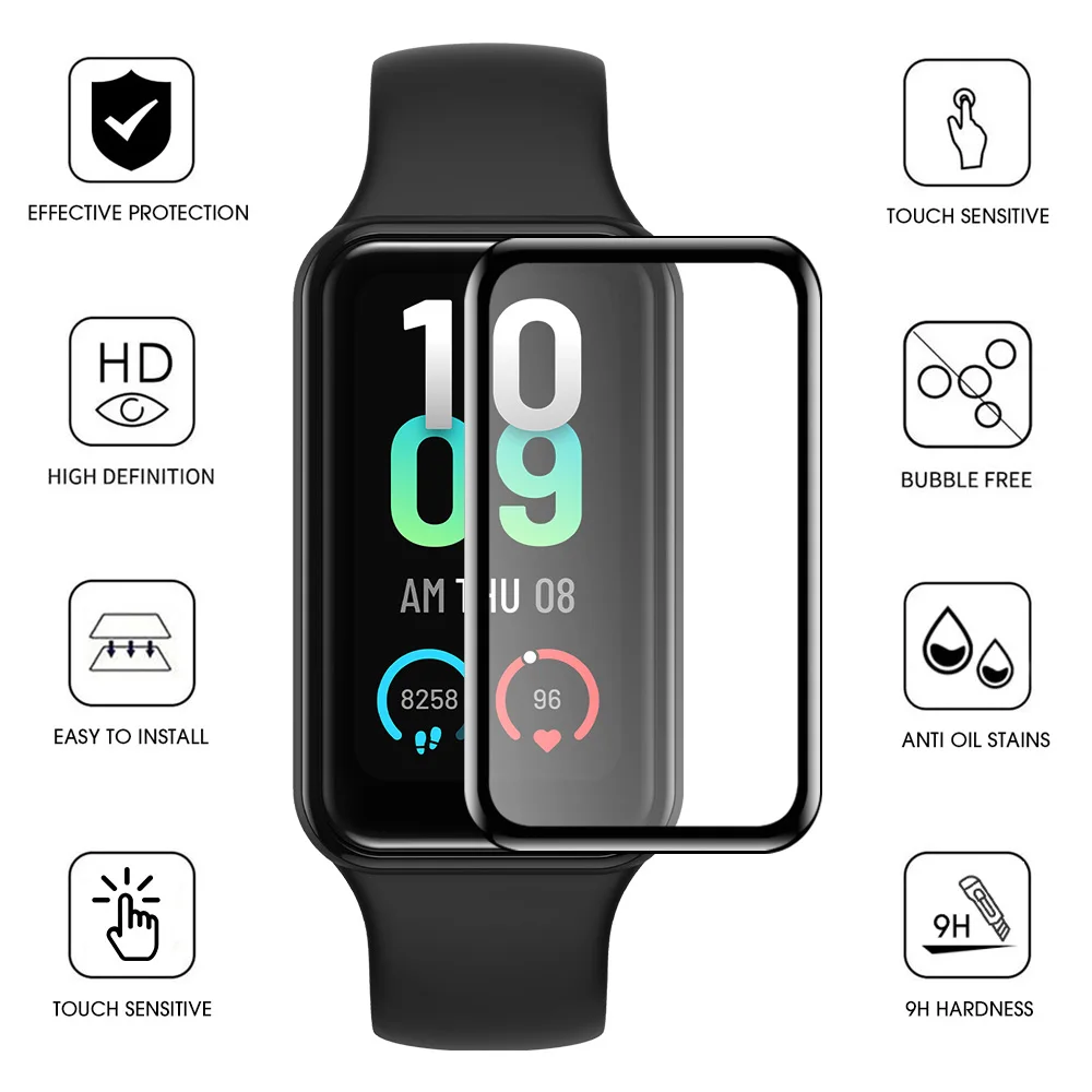 1 Pack Film for Xiaomi Mi Band 8 Pro /7 Pro Screen Protector Films TPU Hydrogel Protective Mi Band 8 Active Protection accessory