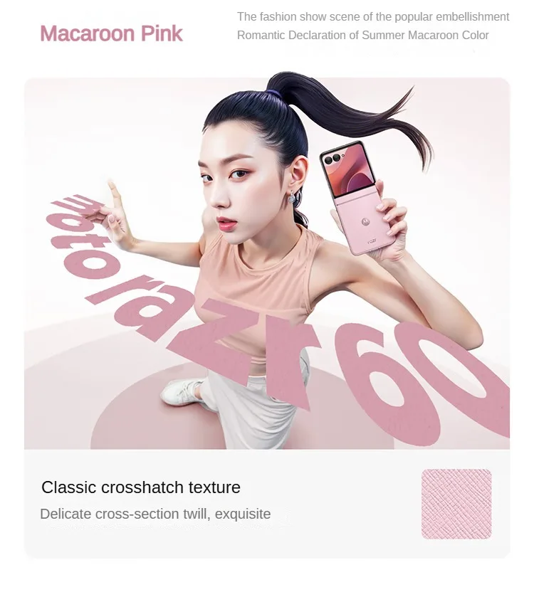 Global Version Motorola Razr 60 6.7'' 1.5K 120Hz P OLED Display MediaTek Dimensity 7400 IP68 Cellphone 4500mAh 33W Fast Charging