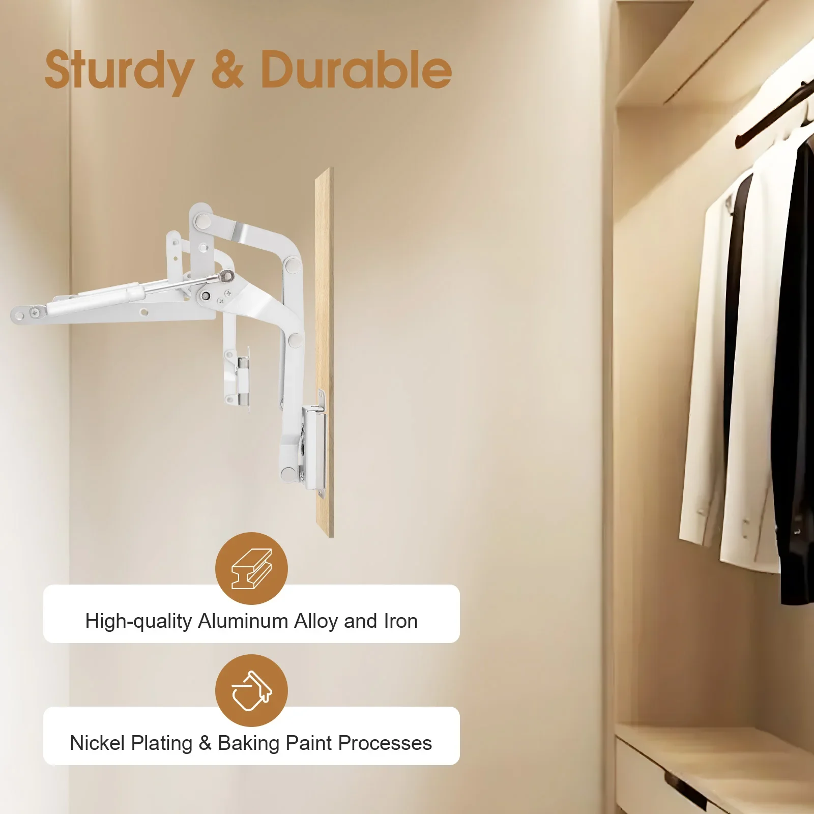 Cabinet Up Stay Door Lift Set Aluminum Alloy Gas Struts Pneumatic Bracket Cabinet Doors Support Frame