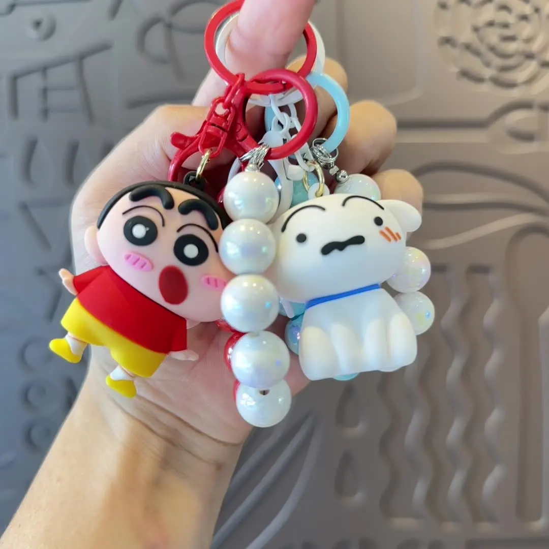 

Cartoon Crayon Shinchan Keychain Anime Buckle Creative Backpack Pendant Comic Ornaments Christmas Cute Gifts For Boys And Girls