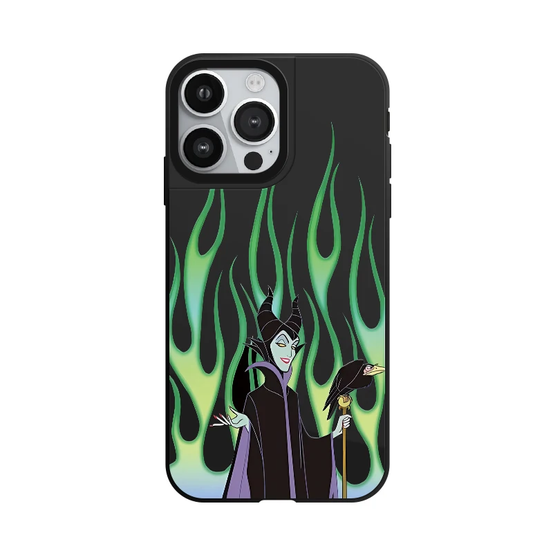 Disney funda de teléfono con espejo negro, carcasa con MagSafe para iPhone 16, 15, 14, 13, 12, 11 Pro Max Plus, Halloween