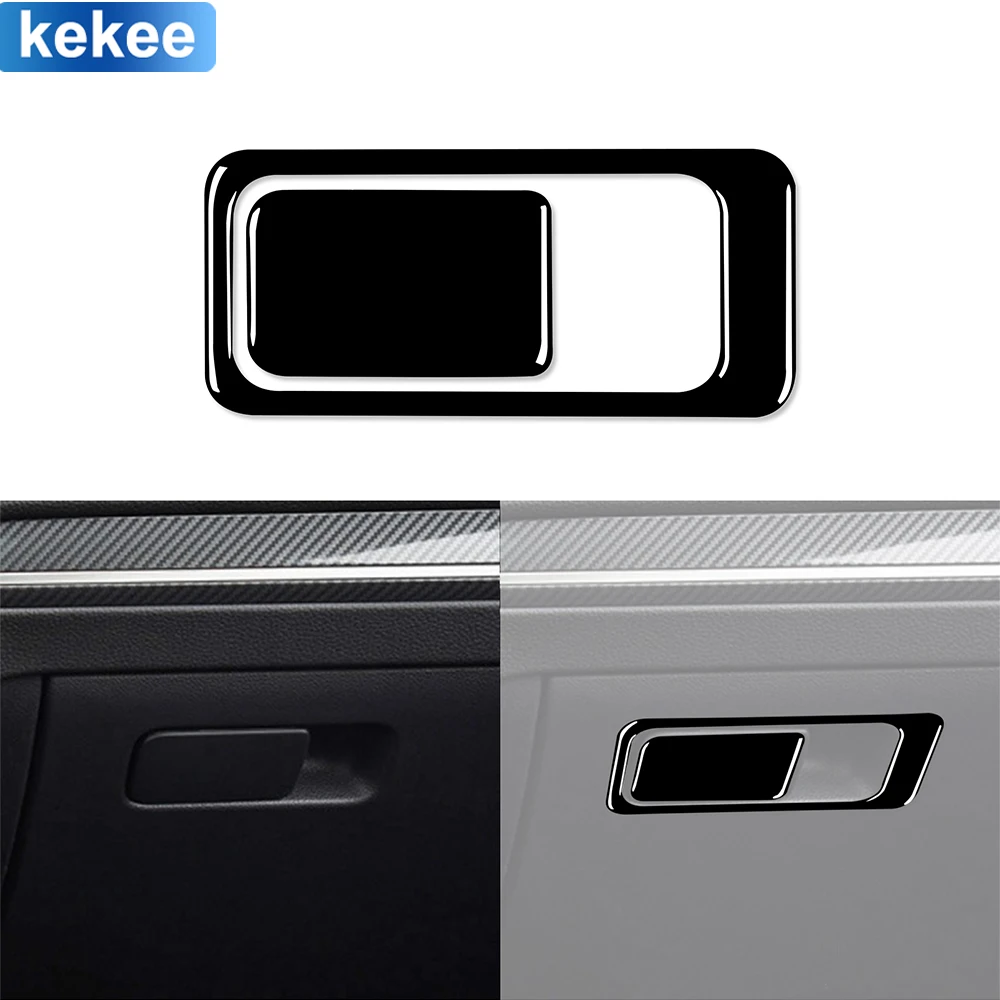 

For Volkswagen Golf 7 GTI Mk7 2013 2014 2015 2016 2017 Glove Box Handle Trim Cover Piano Black Sticker Car Interior Accessorie