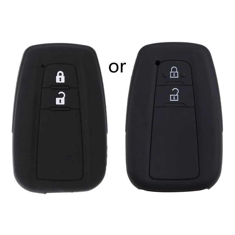 

2025 New 2 Buttons Silicone Car for Key for Case Cover Holder For CHR 2017 Priu
