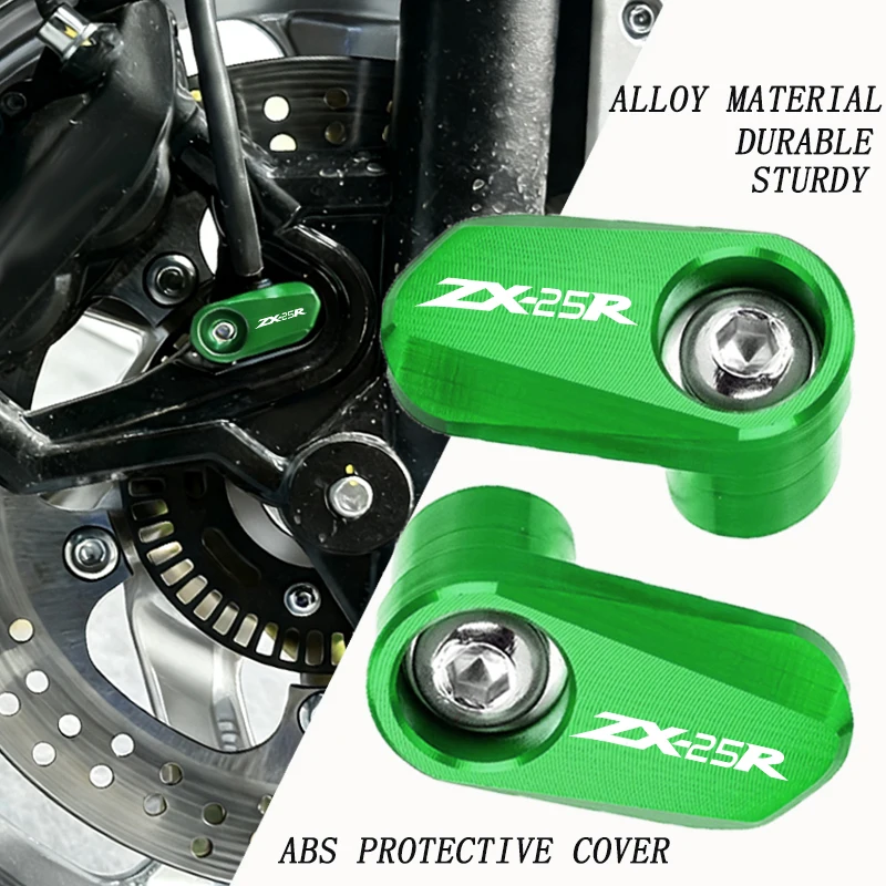 

Motorcycle aluminum alloy front and rear wheel ABS sensor protective cover For Kawasaki ZX-25R ZX25R ZX 25 R ZX4R ZX4RR