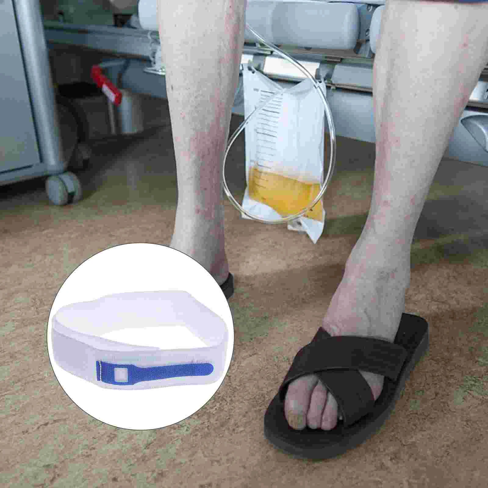 

Urination Bandage Catheter Strap Adjustable Blue Polyester Material