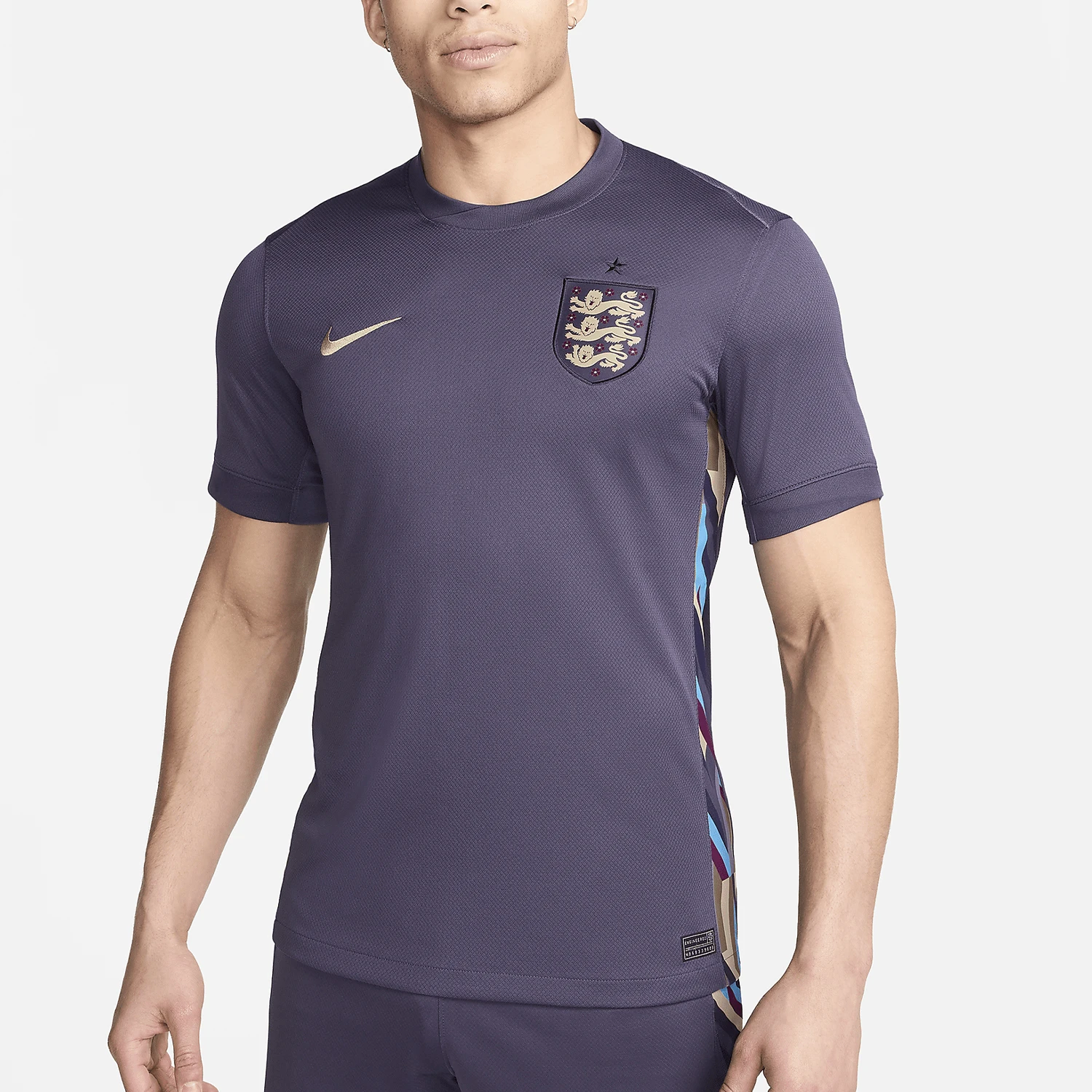 

Оригинальная мужская дышащая летняя футбольная футболка Nike Dri-FIT с круглым вырезом FJ4272-573