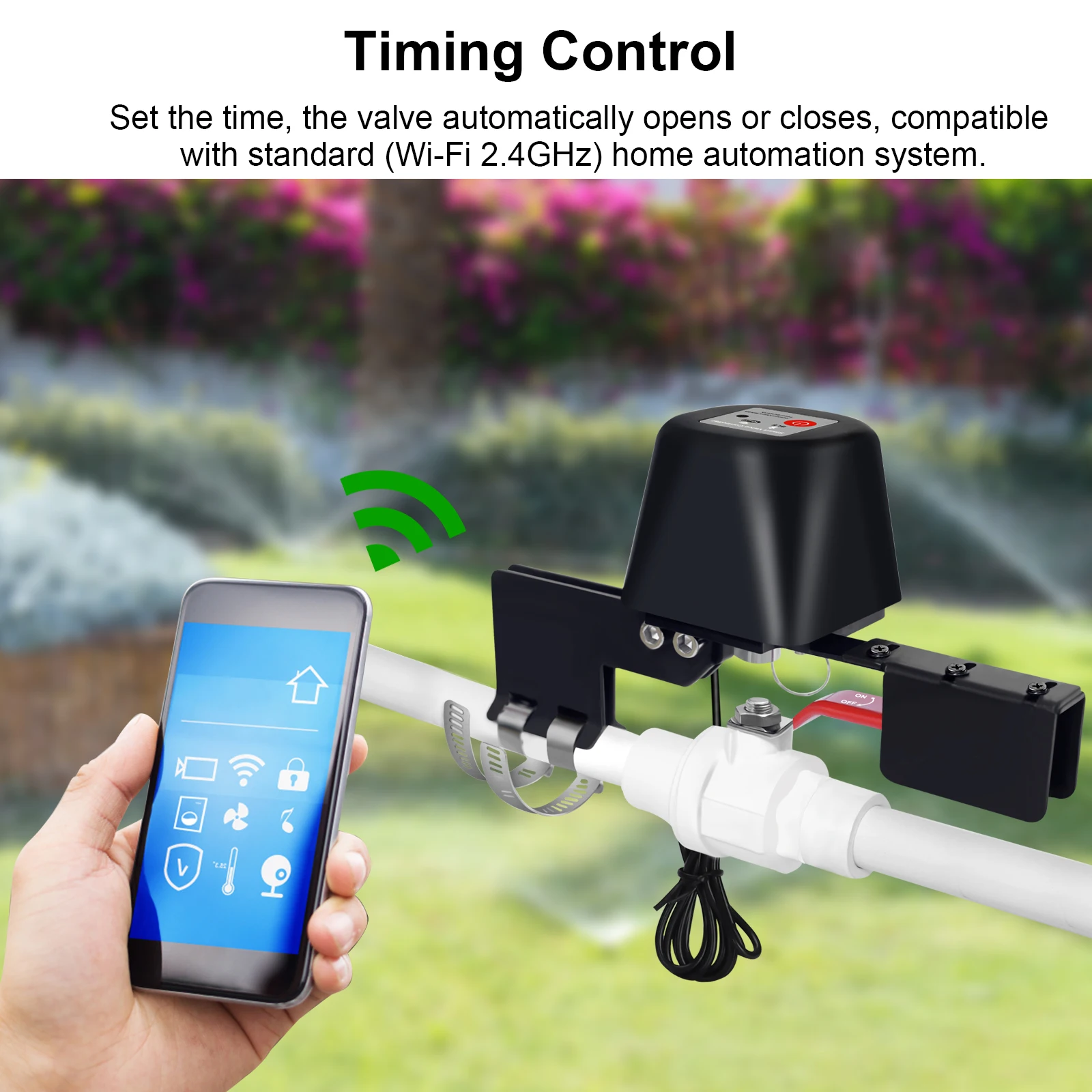 New Tuya Zigbee WiFi Smart Gas Valve Garden Water Shut Off Timer Irrigation Controller With Alexa Google Assistant Smart Life