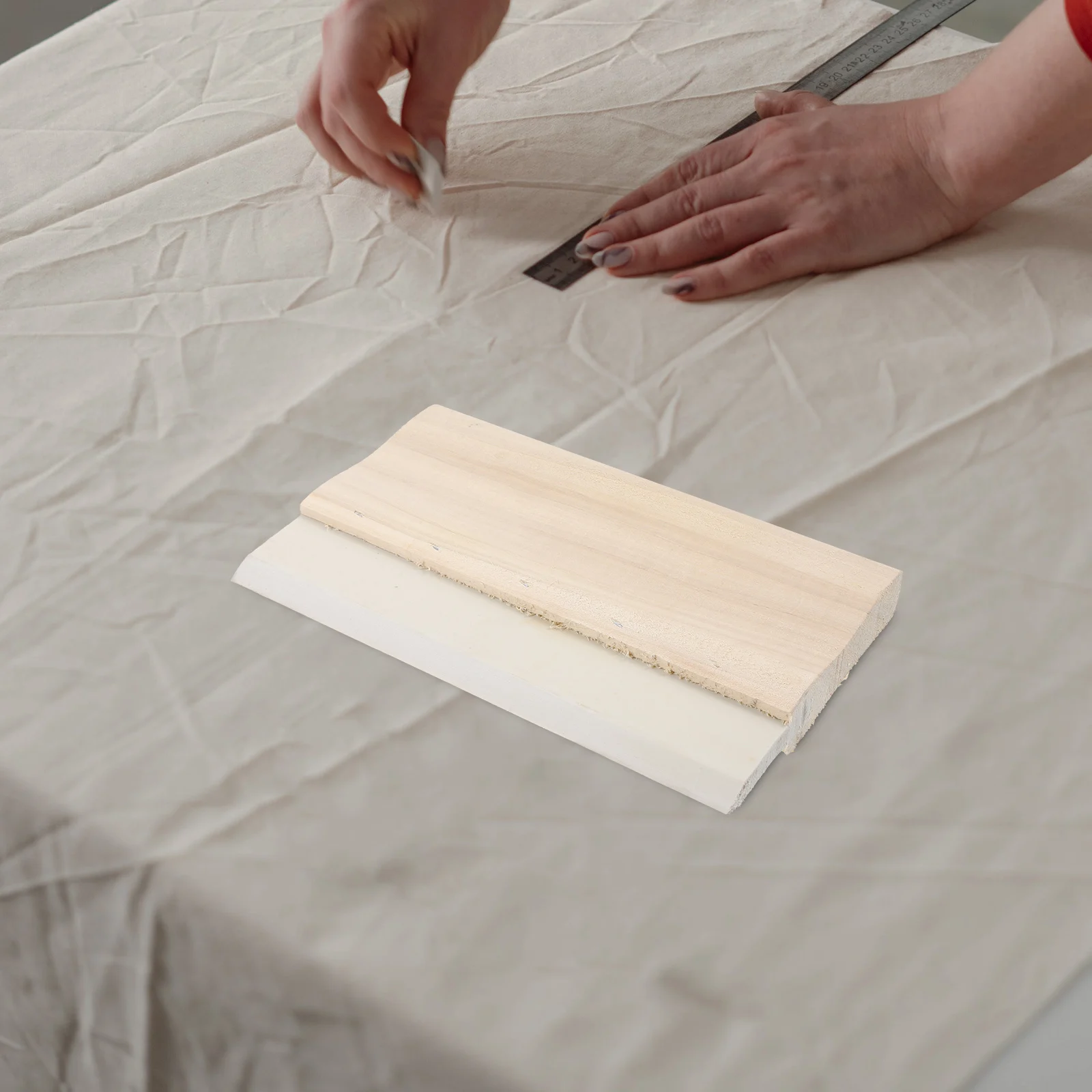 Screen Printing Squeegee 20cm Water Ink Durable Wooden Handle Compact Practical Craftsmanship Thick Material Hand Printing Tool