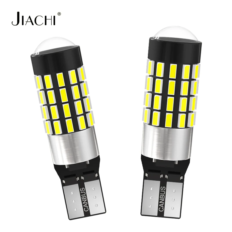 

jiachi 2 шт. T10 54 SMD Led W5W Светодиодная лампа Canbus 194 168 3014 Чип Белый DC12-24V Светодиодный салон автомобиля для чтения Парковочный светильник Авто лампа
