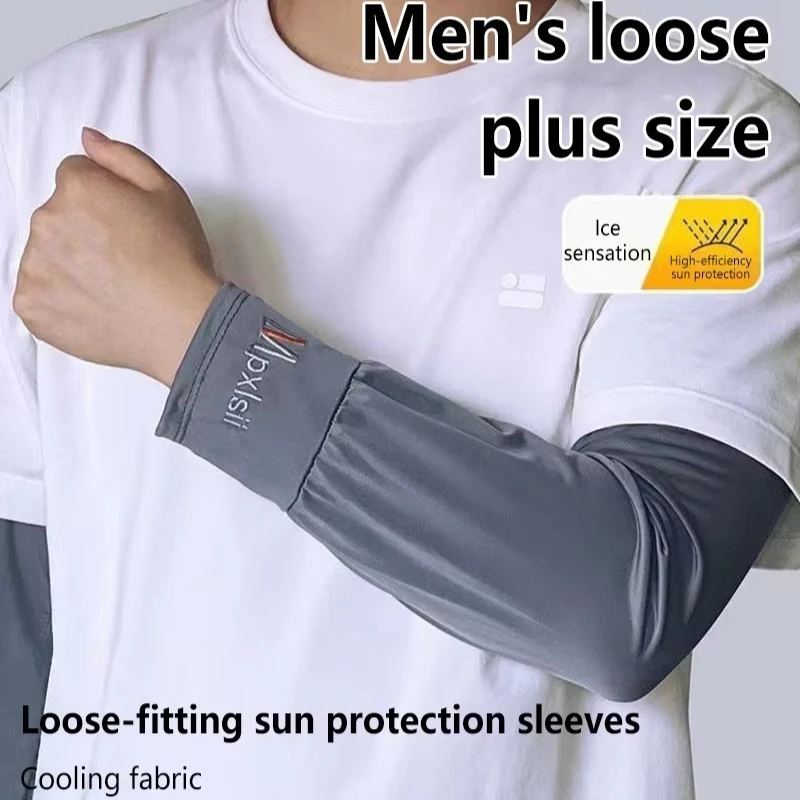 1 Par de Mangas de Protección Solar Elásticas para Hombre, Guantes de Conducción, Cubre Brazos con Protección UV para Exteriores, Mangas Ligeras y Frescas 2026