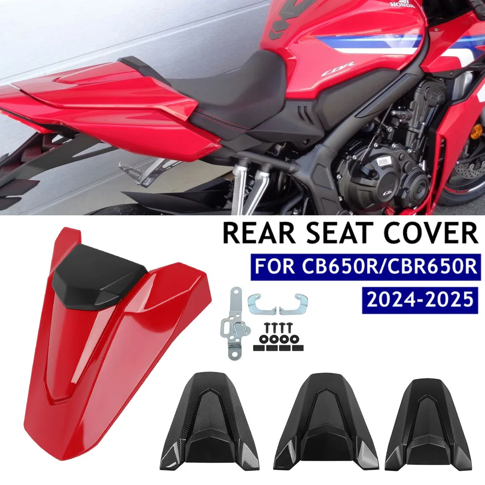 

CB CBR 650R Rear Seat Cover For Honda CB650R CBR650R CBR 650 R 2024-2025 Motorcycle Passenger Pillion Seats Fairing Cowl Hump