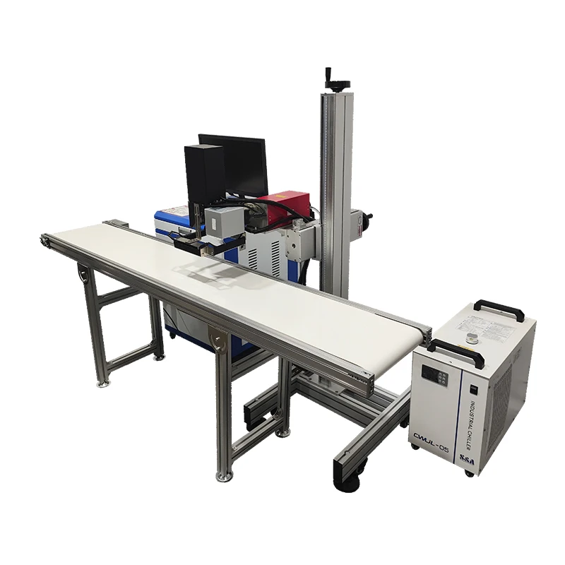 Visual positioning of sensitive materials for pet materials Inline UV marking machine 30W