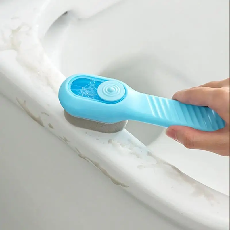 Shoe Cleaning Brush Automatic Liquid Sneaker Scrubber Replaceable Soap Dispenser Cleaning Brush For Leather Canvas Sneakers