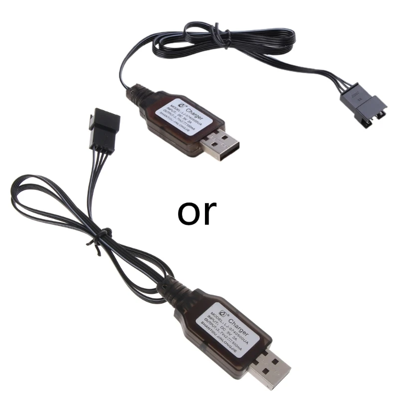 7.4V Battery SM-4P USB Cable Powerful Boat Speedboat Spare Parts for E561-001 Accessories P9JD