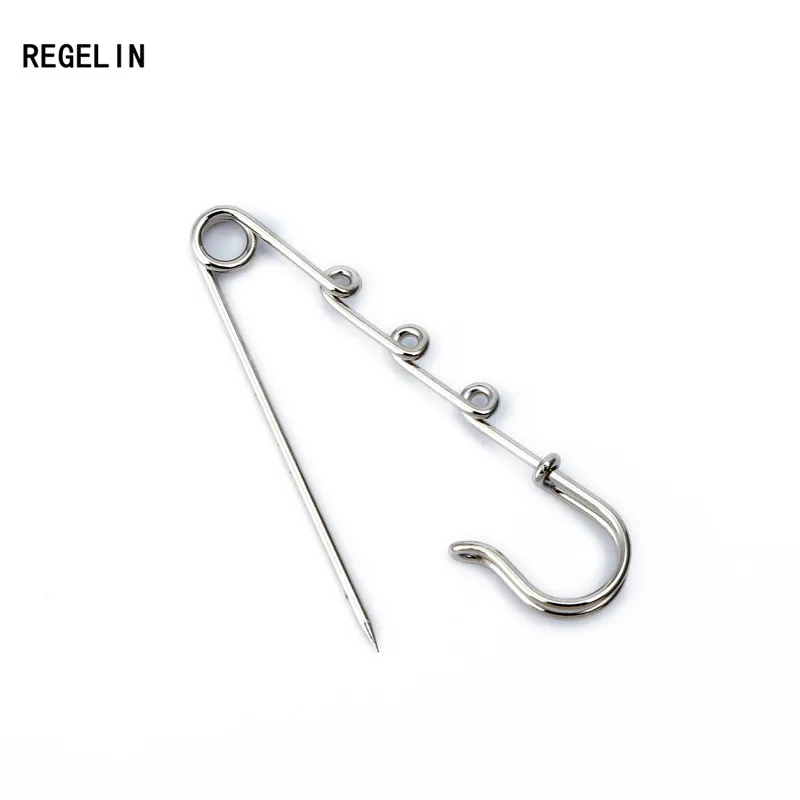 REGELIN 10pcs Safety Pins Brooch Large Long Metal Wedding Brooch Safety Needles for Women DIY Jewelry Making Findings Wholesale