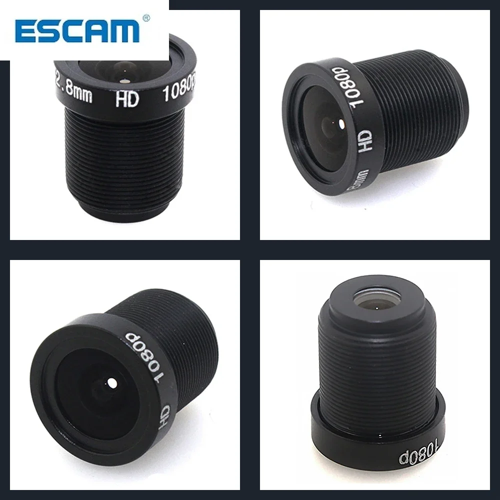 

ESCAM 1080P 2.8/3.6/6mm CCTV LENS Security Camera Lens M12 2MP Aperture F1.8, 1/2.5" Image Format Surveillance Camera Lens HD