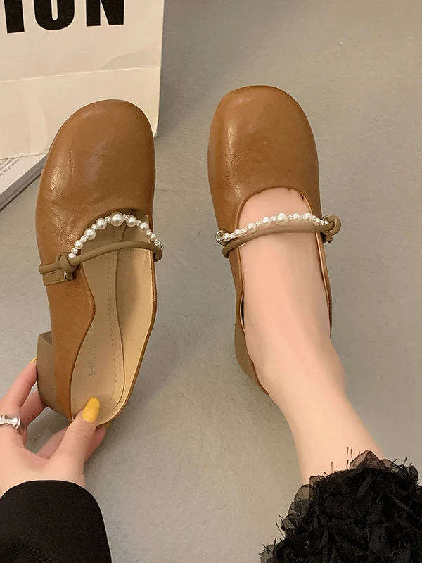 

Shoes Women Cover Toe Ladies' Slippers Loafers Pantofle Soft 2025 Slides Spring Shoes Cover Toe Ladies' Slippers Loafers Sliper