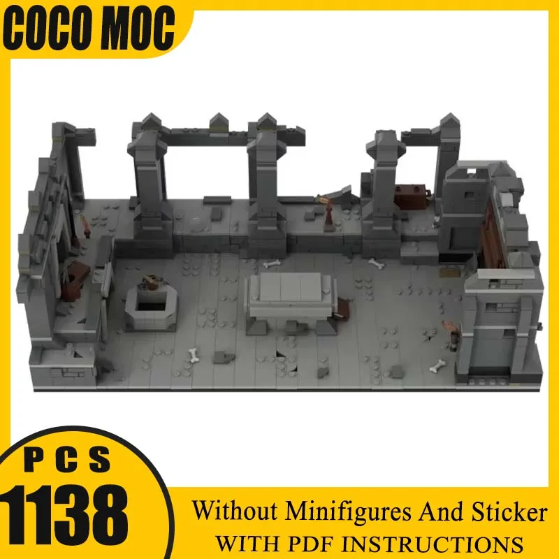 

Gifts Christmas Toys DIY Sets Assembly Technology Modular Blocks Terrifying Mining Tombs Ring Movie Model Moc Building Bricks