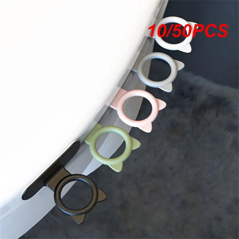 10/50PCS Handhandle Strong Versatility 5 Colors Home Supplies Toilet Seat Lifter Easy Installation Circle Home Furnishing