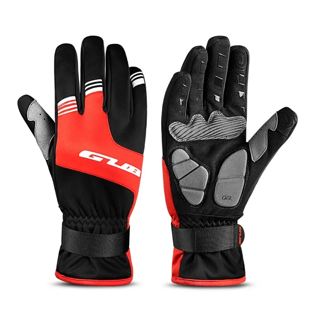 Guantes de invierno para hombres y mujeres con pantalla táctil cálidos para ciclismo al aire libre bicicleta conducción guantes resistentes al frío guantes antideslizantes a prueba de viento