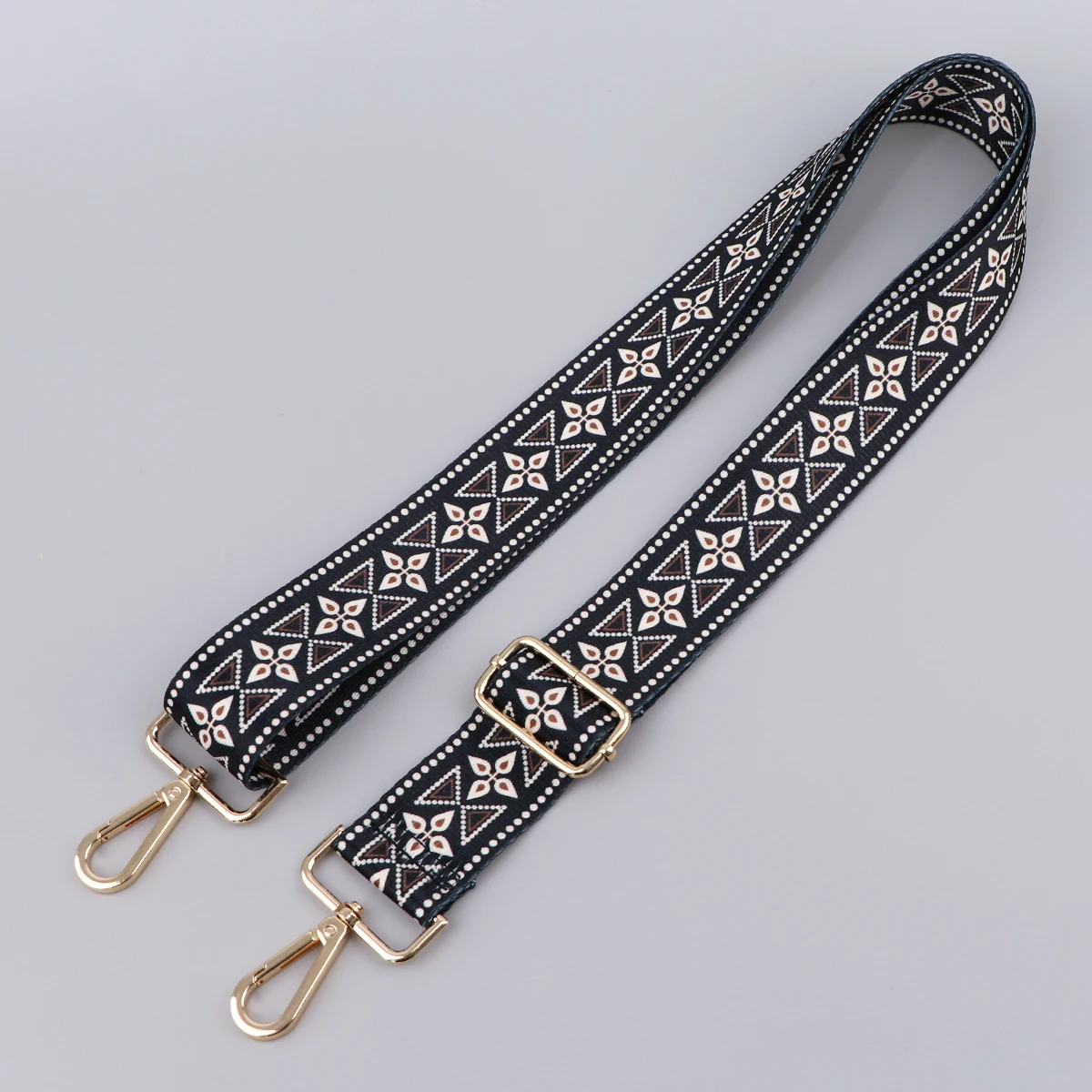 Fashion Women Bag Strap Retro Straps for Crossbody Messenger Shoulder Bag Accessories Black Adjustable Belts Handbag Straps