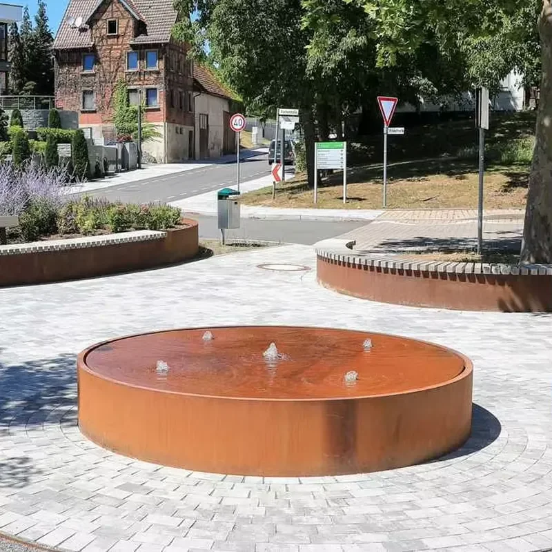 For CORTEN STEEL ROUND WATER TABLE