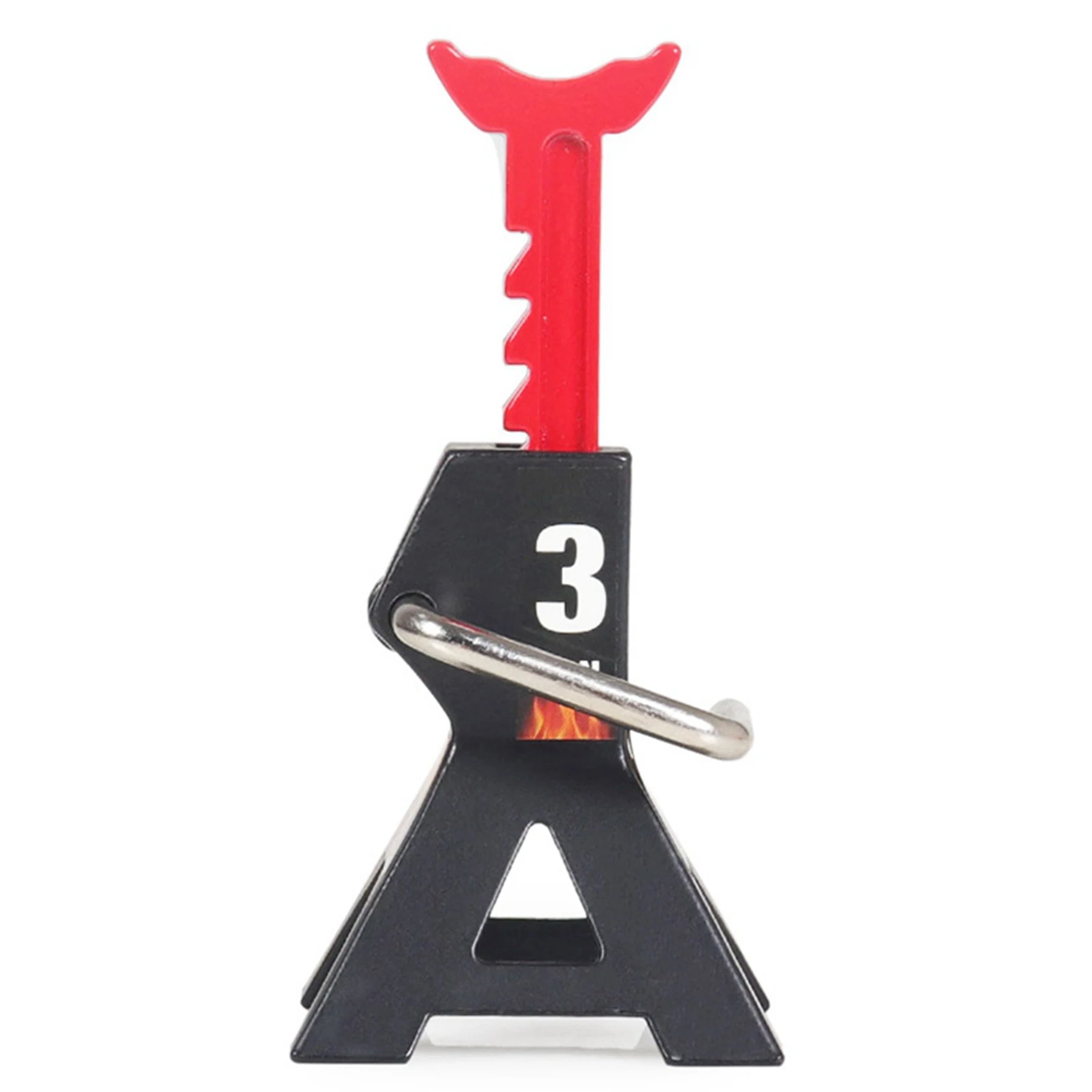 B78B-4PCS metal 3 ton simulado jack reparação suporte cena ferramenta jack de elevação para 1/10 trx4 d90 cc01 rc carro escalada preto (mod